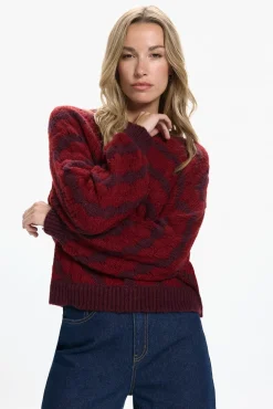 Jersey de punto efecto geométrico