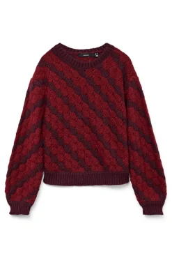 Jersey de punto efecto geométrico