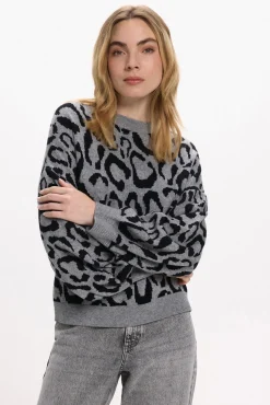 Jersey de punto estampado de viscosa