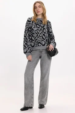 Jersey de punto estampado de viscosa