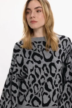 Jersey de punto estampado de viscosa