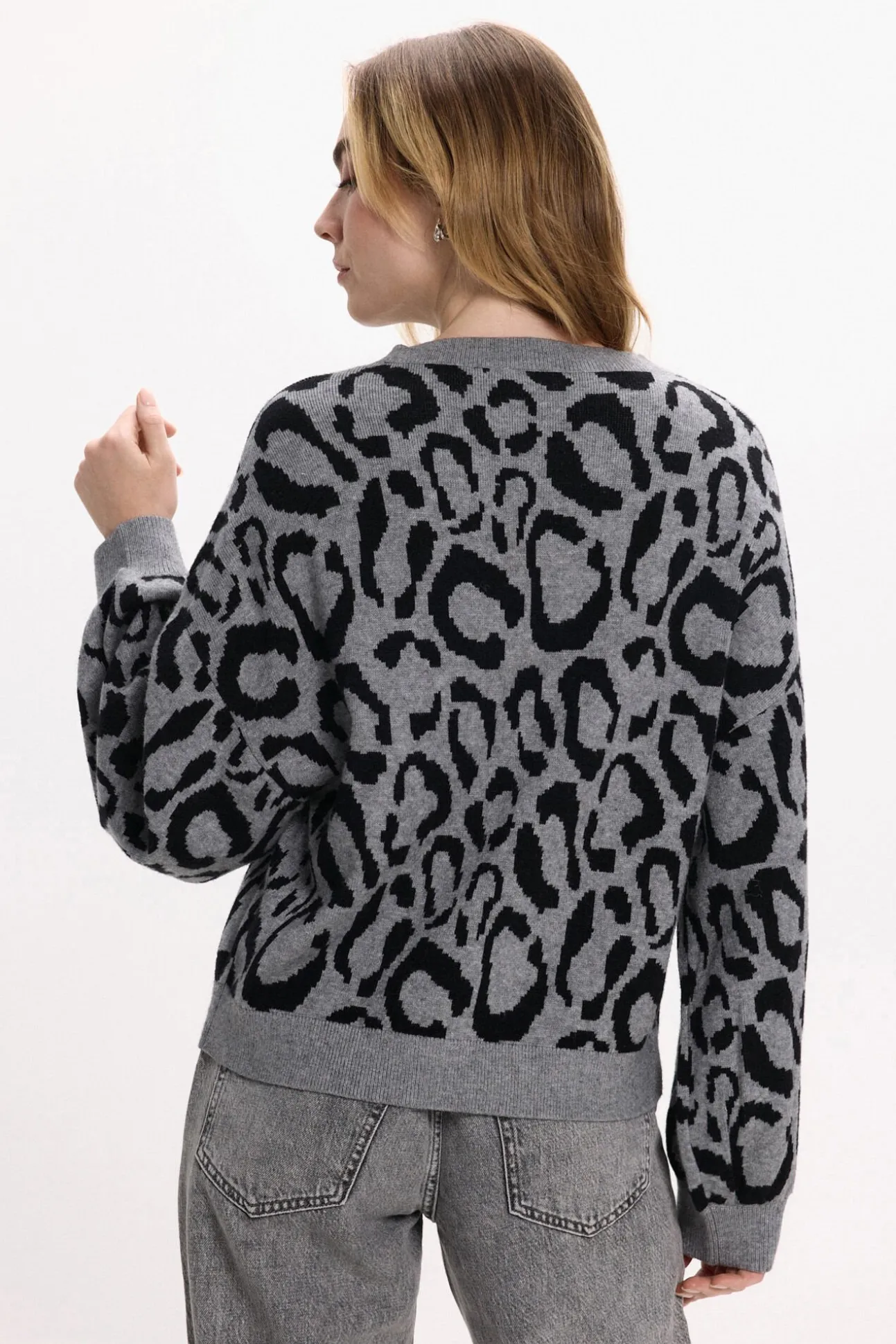 Jersey de punto estampado de viscosa