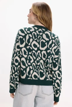 Jersey de punto estampado de viscosa