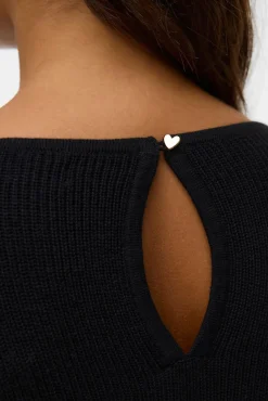 Jersey de punto fino con cuello barco