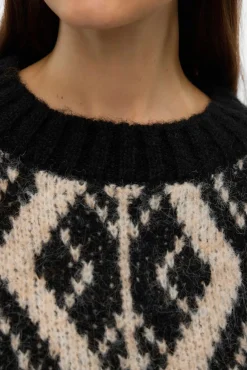 Jersey de punto grueso con estampado