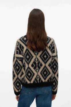 Jersey de punto grueso con estampado