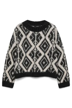 Jersey de punto grueso con estampado