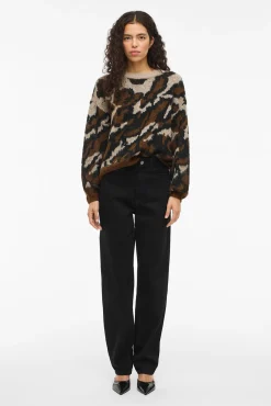 Jersey de punto jacquard con lana