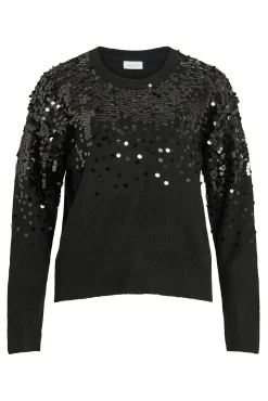 Jersey de punto lentejuelas