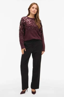 Jersey de punto lentejuelas