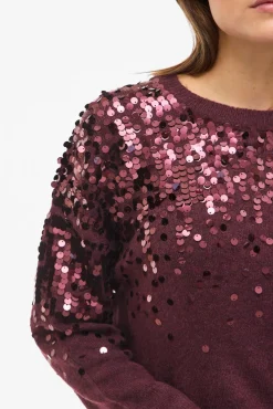 Jersey de punto lentejuelas