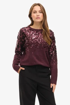 Jersey de punto lentejuelas