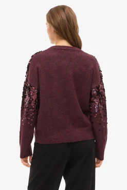 Jersey de punto lentejuelas