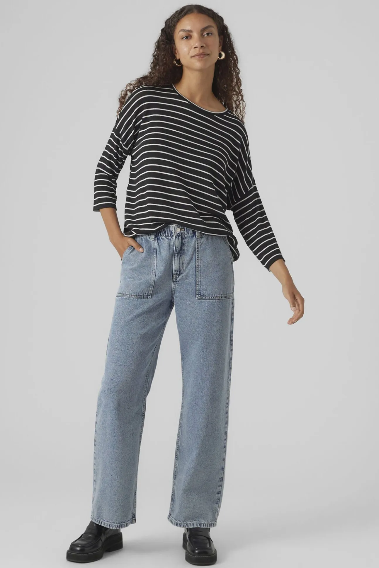 Jersey de punto manga 3/4