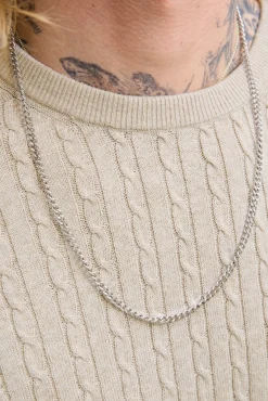 Jersey de punto trenzado