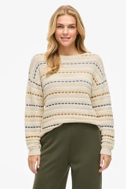 Jersey de rayas con calados