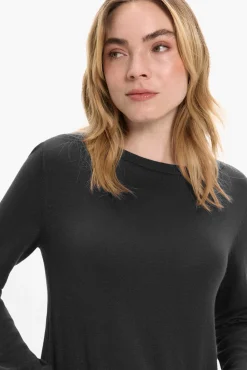 Jersey de viscosa con botones en los puños