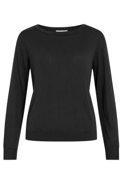 Jersey de viscosa con botones en los puños