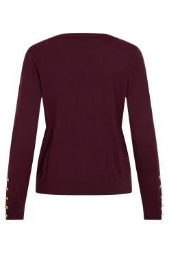 Jersey de viscosa con botones en los puños