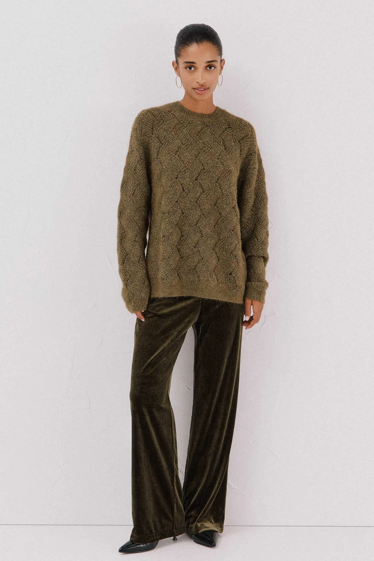 Jersey delantero lentejuelas.