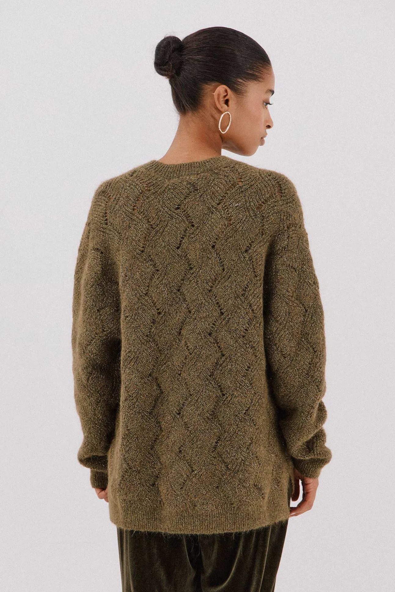 Jersey delantero lentejuelas.