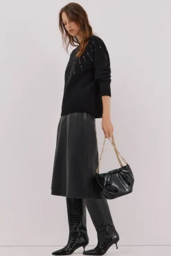 Jersey delantero lentejuelas.