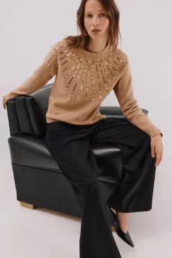 Jersey delantero lentejuelas.