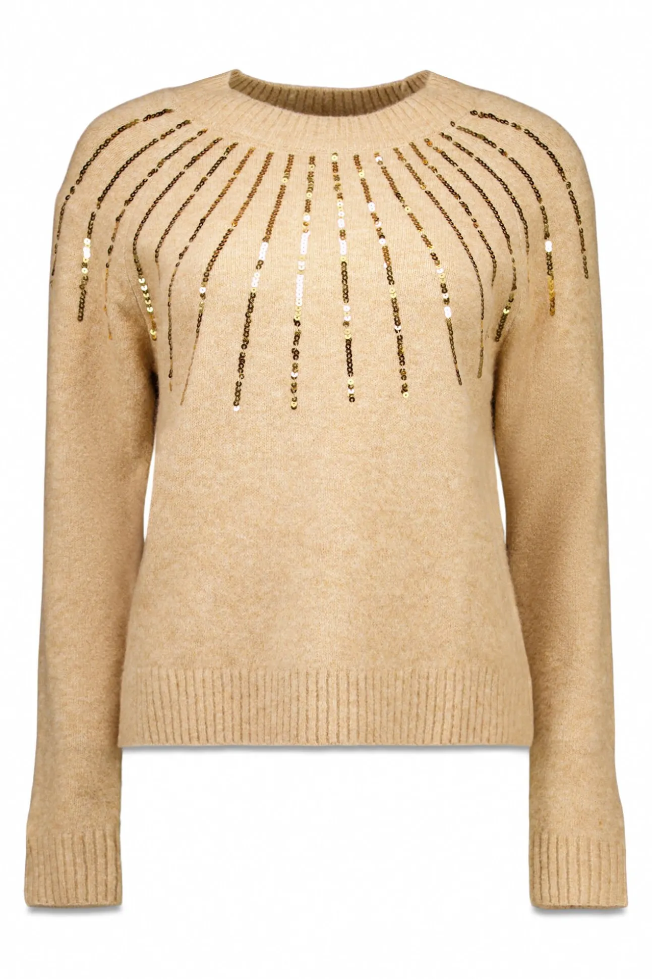 Jersey delantero lentejuelas.