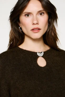 Jersey detalle metálico alpaca y lana