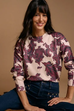 Jersey estampado lurex Isaline