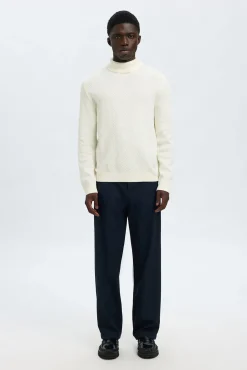 Jersey estructura cuello alto 100% algodón orgánico