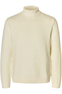 Jersey estructura cuello alto 100% algodón orgánico