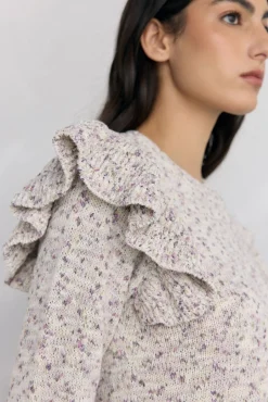 Jersey fantasía multicolor volante