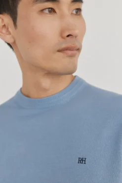 Jersey fino algodón premium cuello redondo