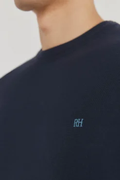 Jersey fino algodón premium cuello redondo