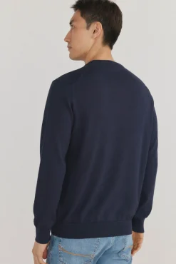 Jersey fino algodón premium cuello redondo