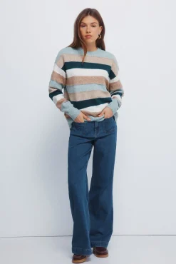 Jersey franjas relieve multi color