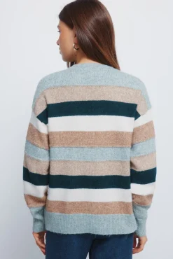 Jersey franjas relieve multi color