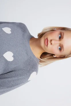 Jersey intarsia corazones