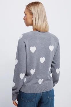 Jersey intarsia corazones