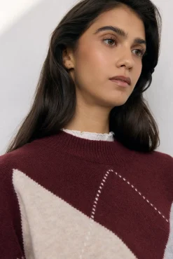 Jersey jacquard de rombos