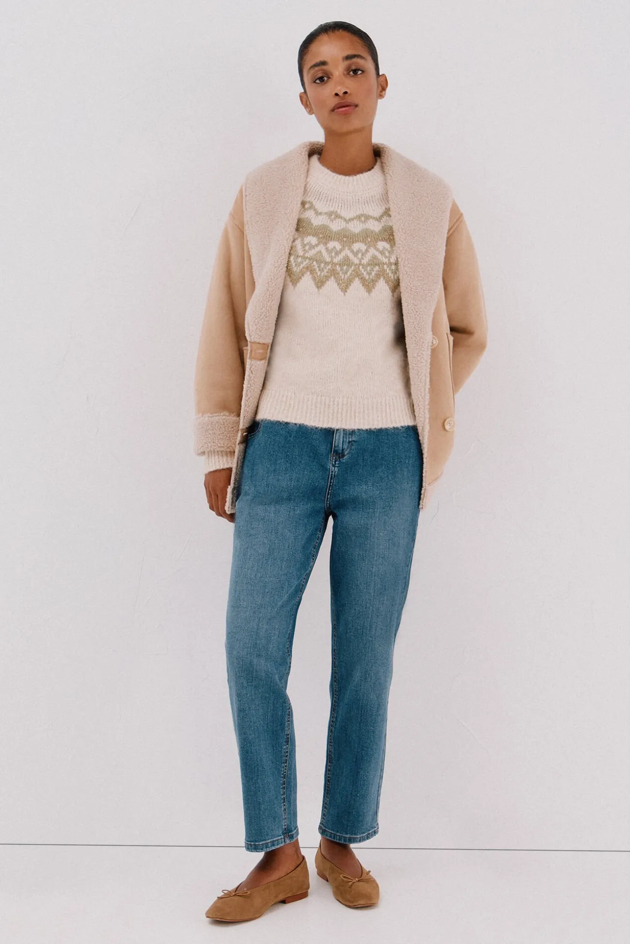 Jersey jacquard Fair Isle