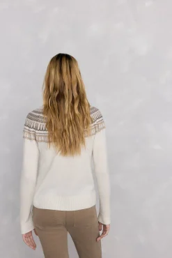 Jersey jacquard geométrico