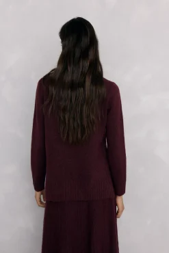 Jersey jaspeado aberturas laterales