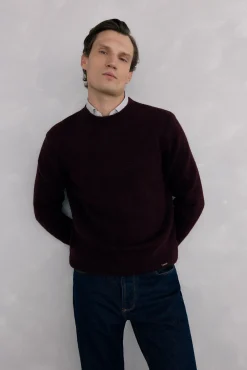 Jersey lana estructura cuello redondo