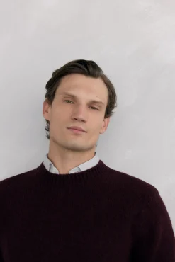 Jersey lana estructura cuello redondo