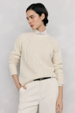 Jersey lana premium ochos y trenzas