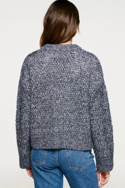 Jersey lana y algodón orgánico cuello caja