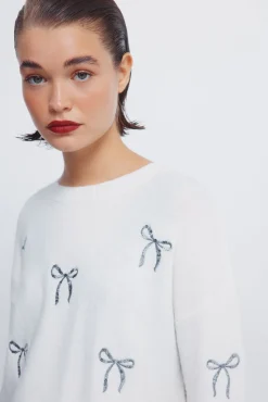 Jersey lazos lentejuelas