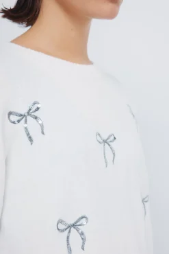 Jersey lazos lentejuelas